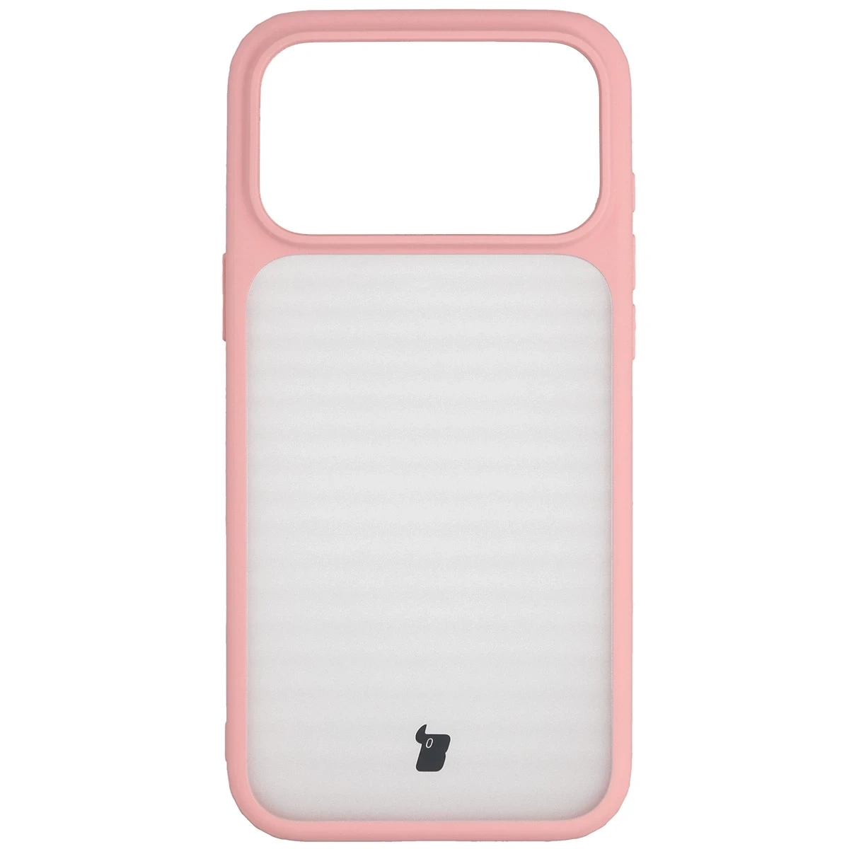 Kryt Bizon Angelo Pack Apple iPhone 17 Pro Max, smoky with a light pink frame