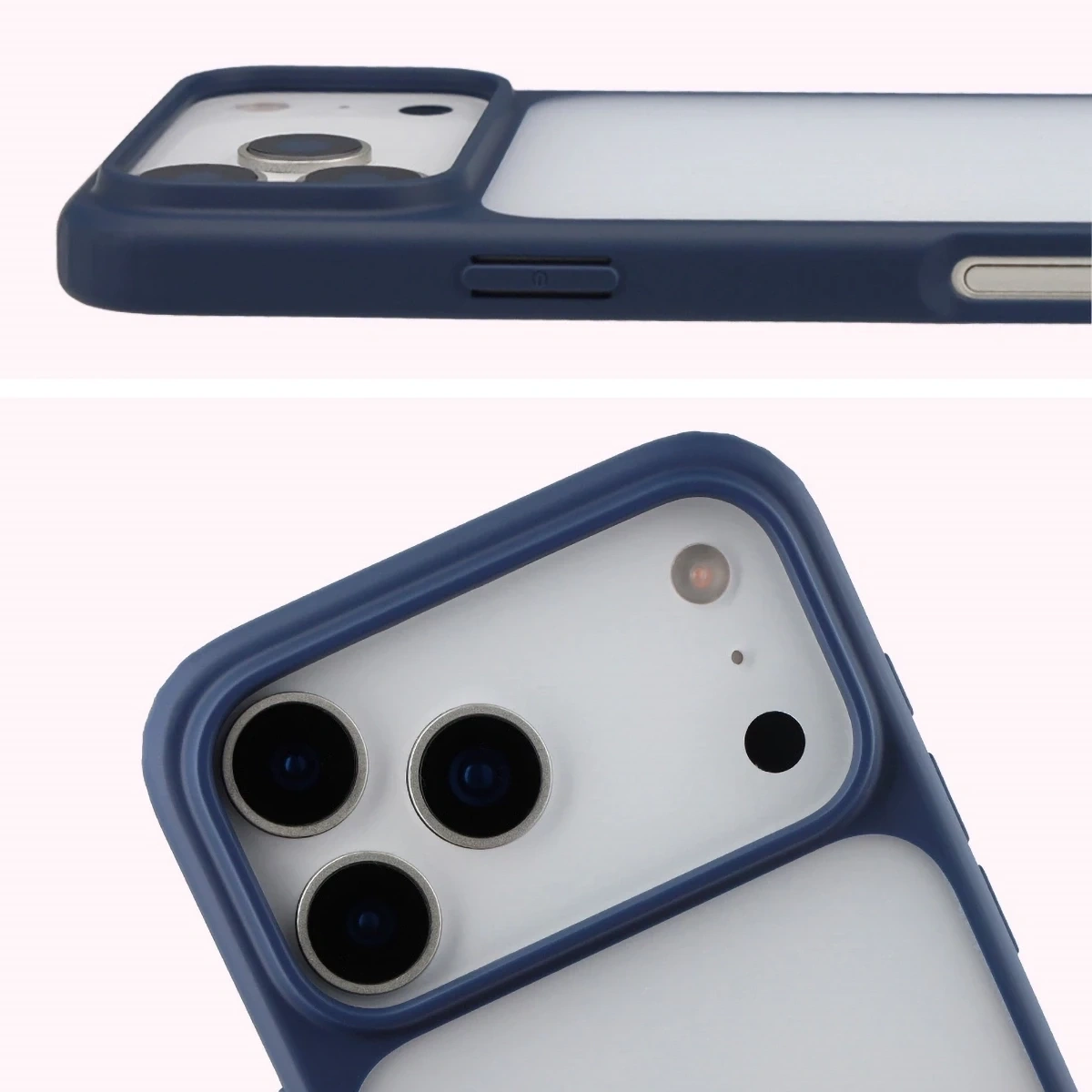 Kryt Bizon Angelo Pack Apple iPhone 17 Pro Max, smoky with an orange frame