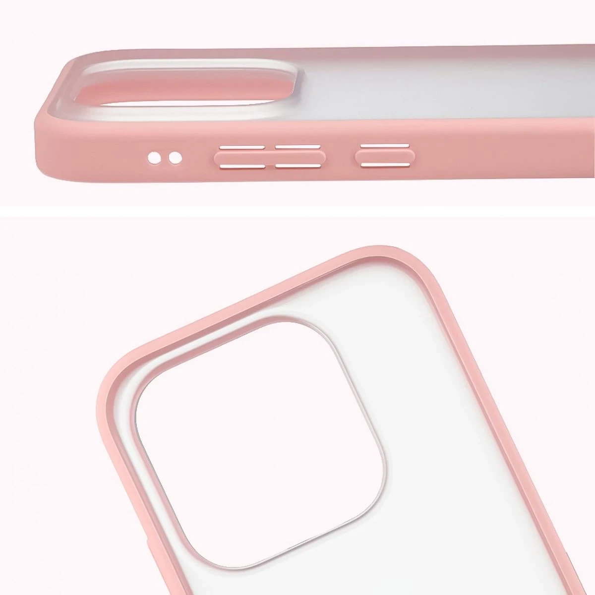 Kryt Bizon Angelo Pack Xiaomi 17, smoky with a light pink frame