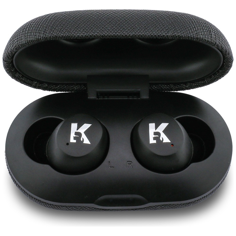 Sluchátka Karl Lagerfeld Saffiano Logo Wireless in-ear  TWS ENC black