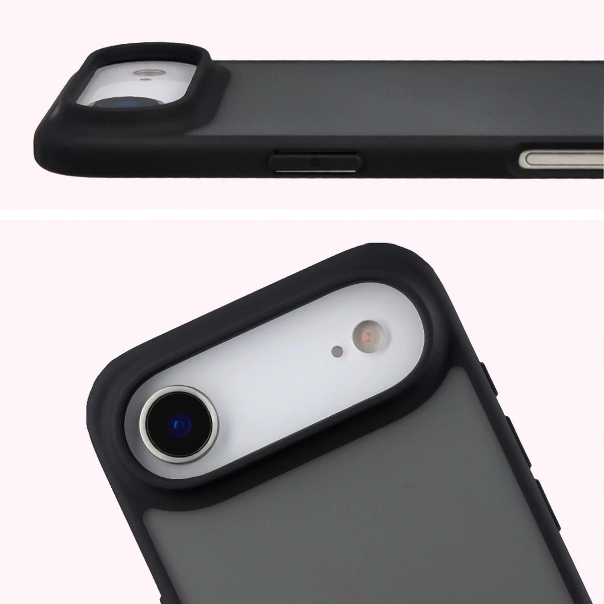 Kryt Bizon Angelo Pack Apple iPhone Air, smoked with a black frame