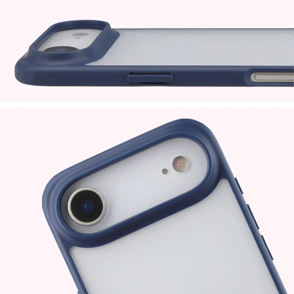 Kryt Bizon Angelo Pack Apple iPhone Air, smoky with a blue frame