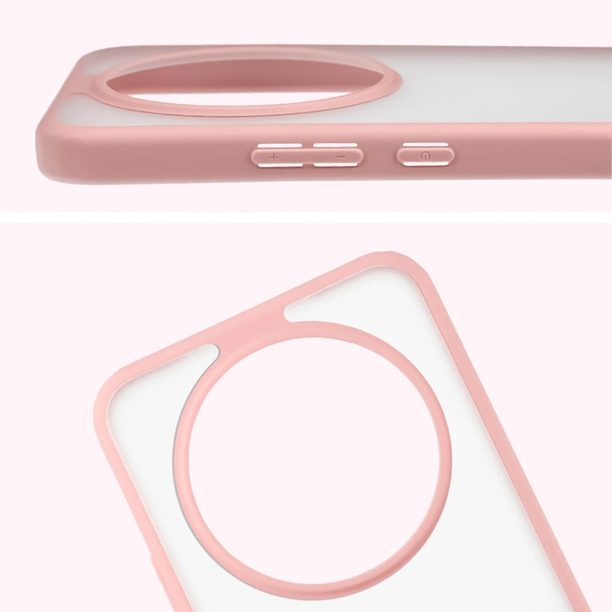 Kryt Bizon Angelo Pack Honor Magic8 Lite, smoky with a light pink frame