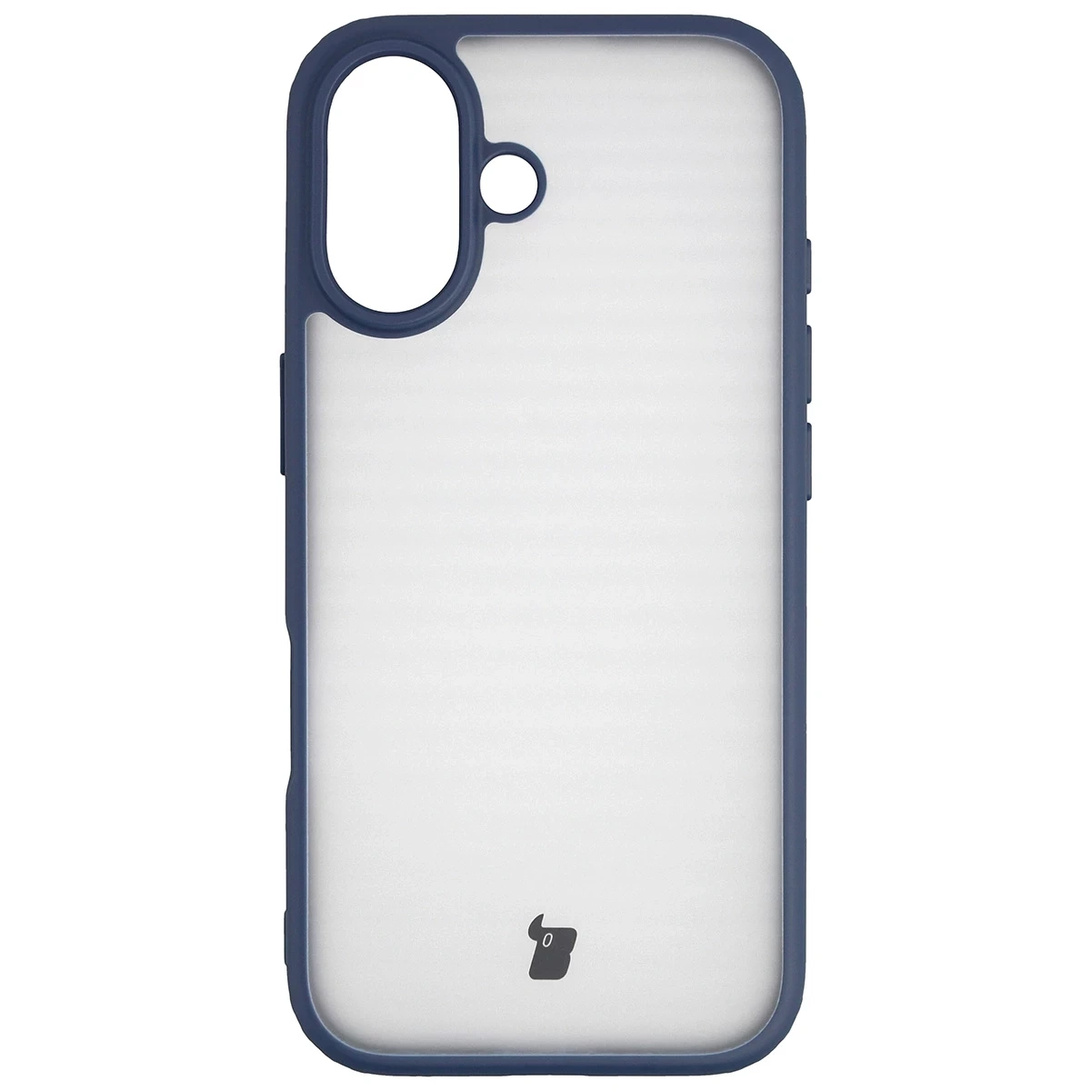 Kryt Bizon Angelo Pack Apple iPhone 17, smoked with a blue frame