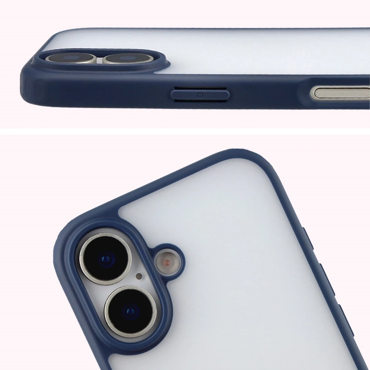 Kryt Bizon Angelo Pack Apple iPhone 17, smoked with a blue frame