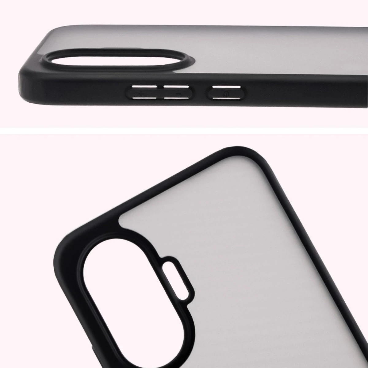Kryt Bizon Angelo Pack Xiaomi POCO F7, smoked with a black frame