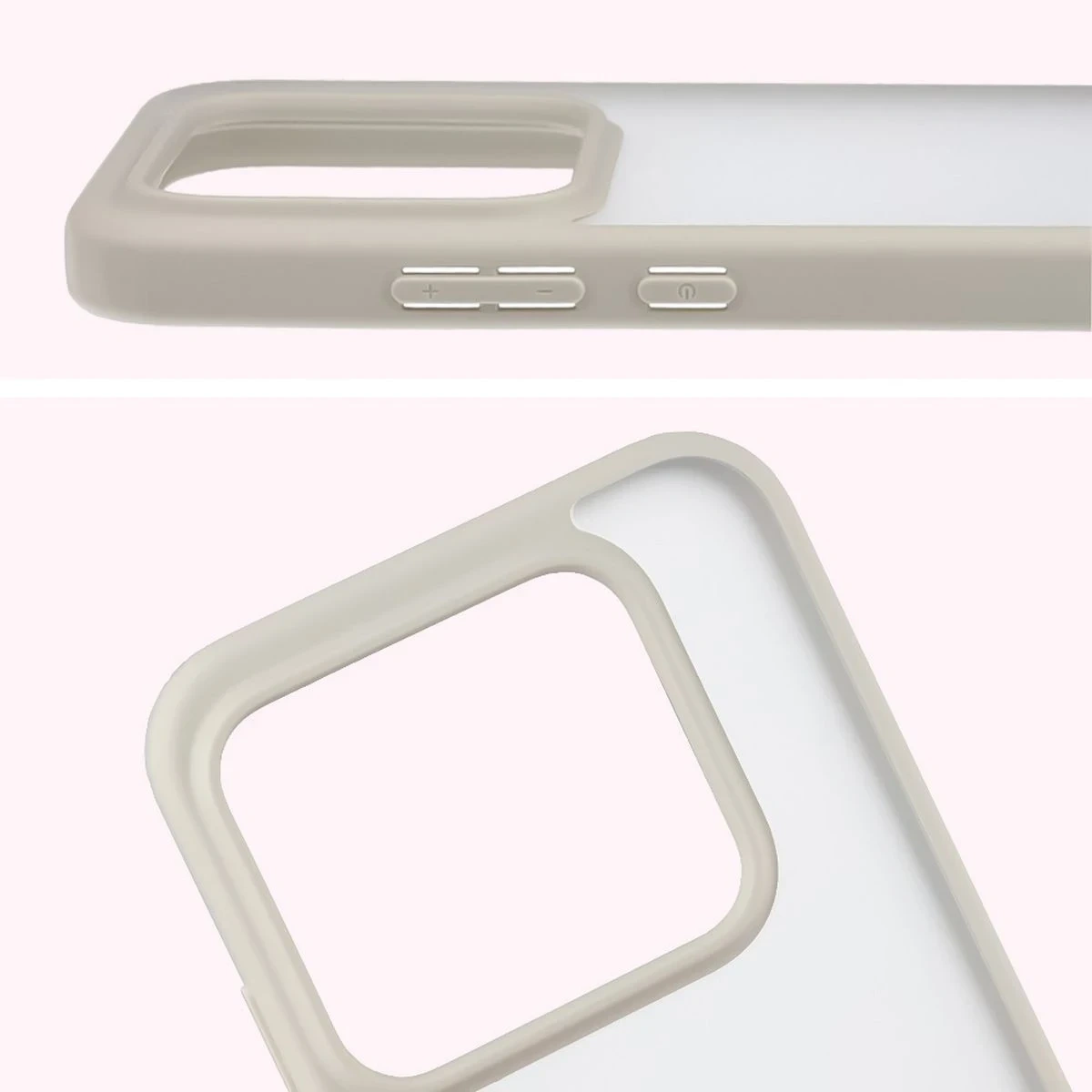 Kryt Bizon Angelo Pack Realme GT 8 Pro, smoky with a beige frame