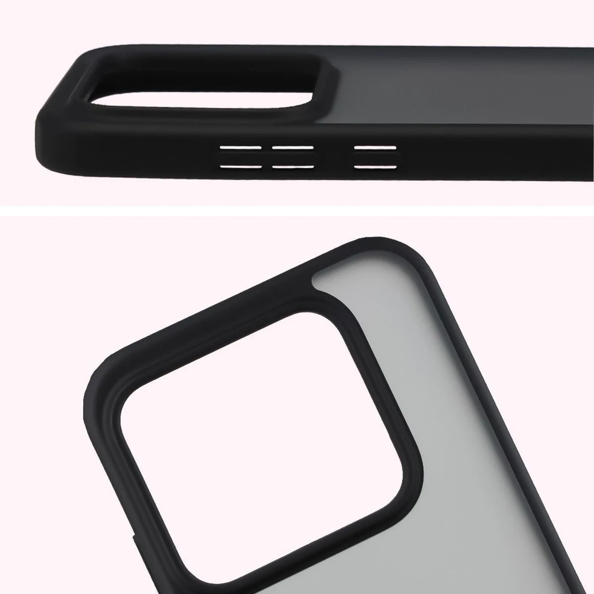 Kryt Bizon Angelo Pack Realme GT 8 Pro, smoked with a black frame