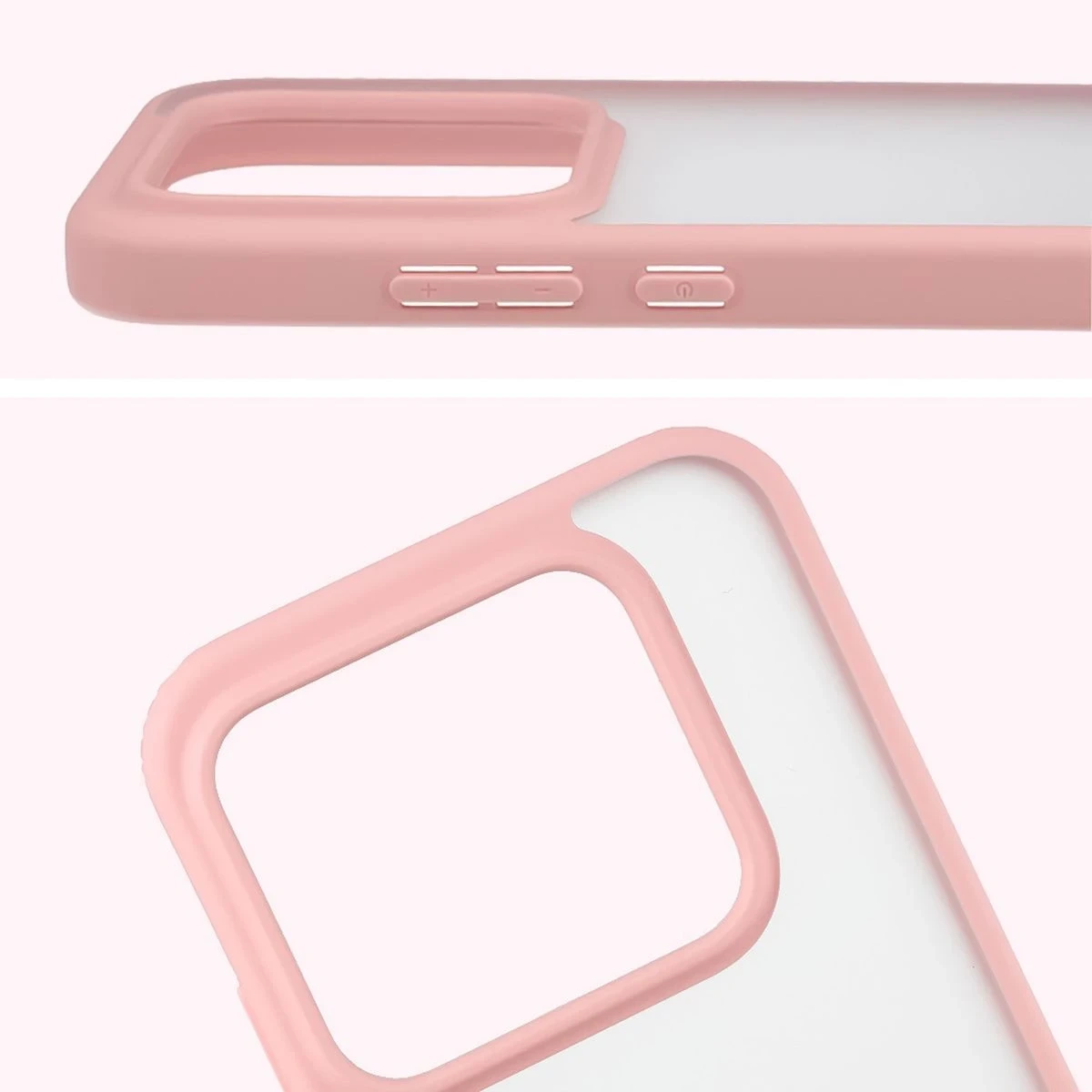 Kryt Bizon Angelo Pack Realme GT 8 Pro, smoky with a light pink frame