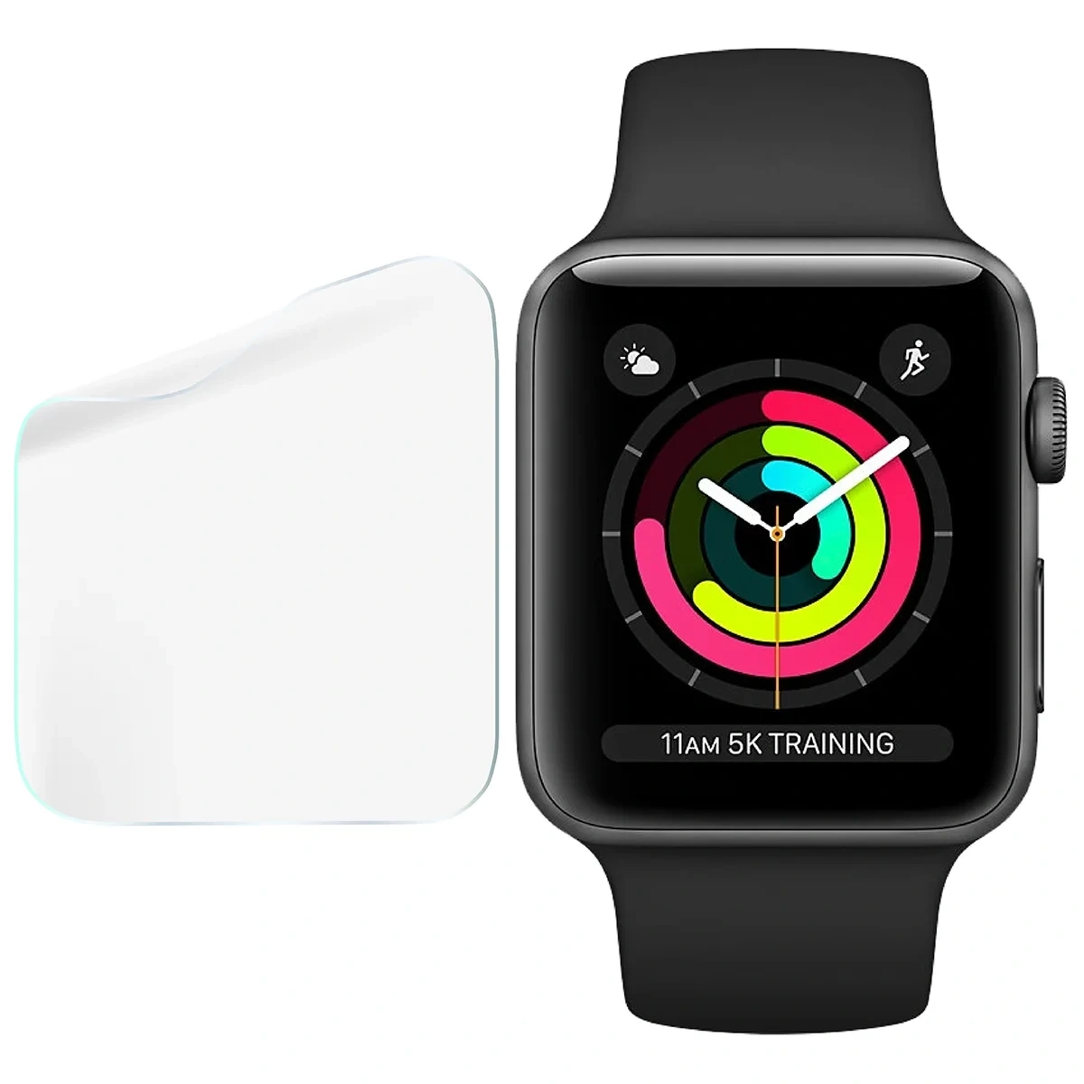 Bizon Watch Film HydroFlex Apple Watch 3 / 2 / 1 42 mm [3 PACK]