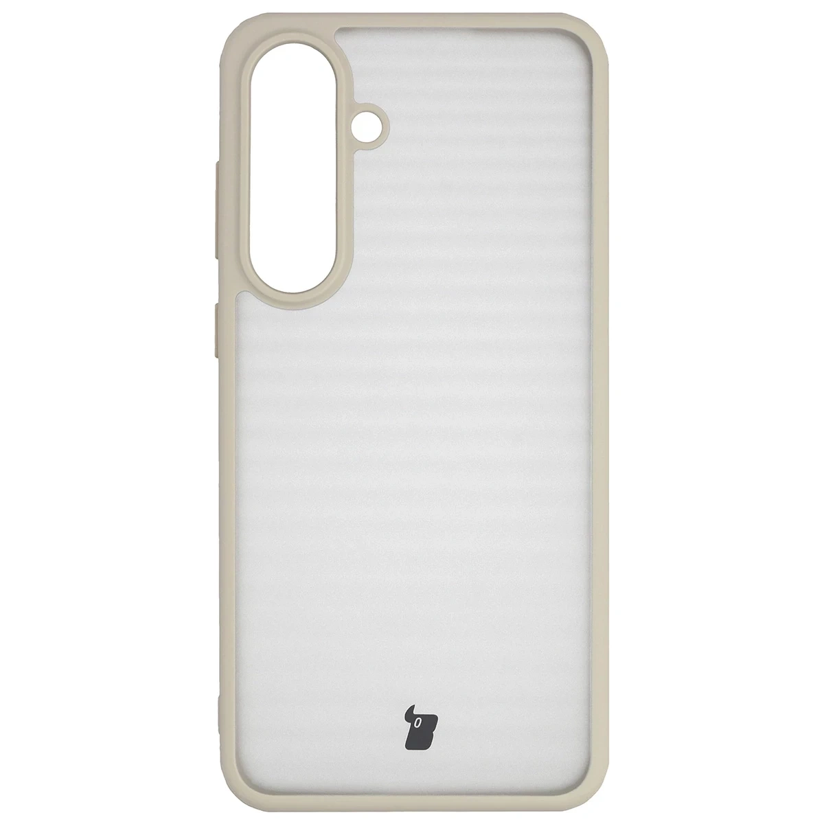 Kryt Bizon Angelo Pack Samsung Galaxy S25 FE, smoky with a beige frame