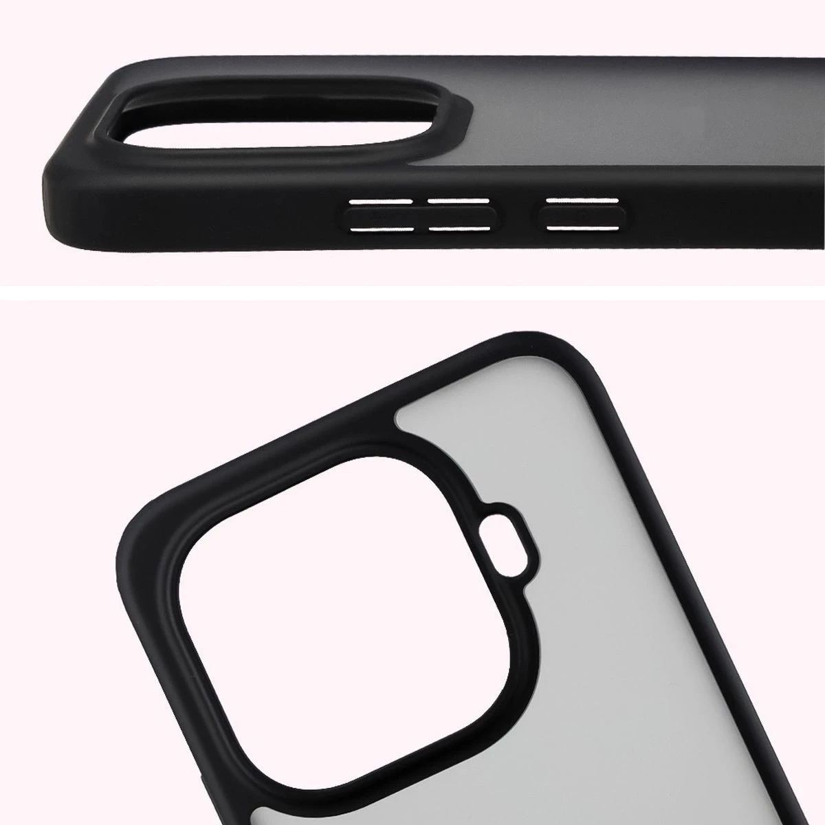Kryt Bizon Angelo Pack Xiaomi 15T Pro, smoked with a black frame