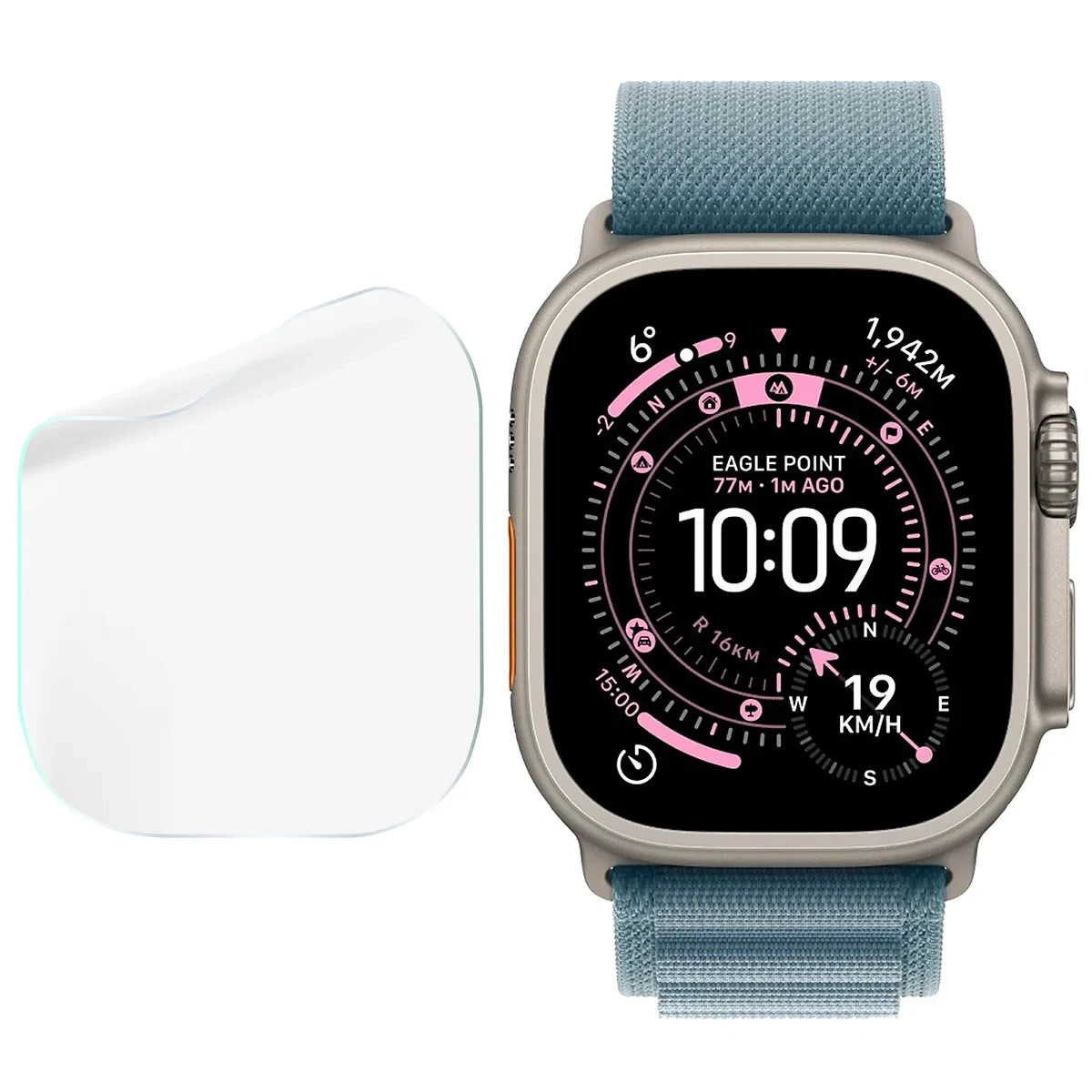 Kryt Bizon Watch Film HydroFlex Apple Watch Ultra 3 / 2 / 1 (49 mm) [3 PACK]