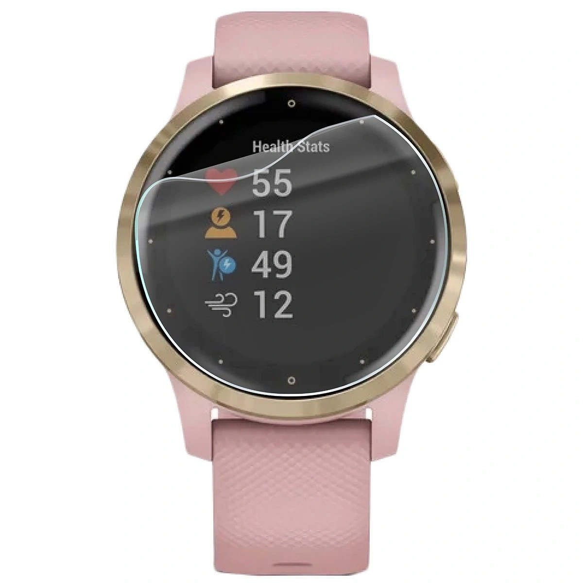 Ochranná fólie Bizon Watch Film HydroFlex Garmin Vivoactive 4S [3 PACK]
