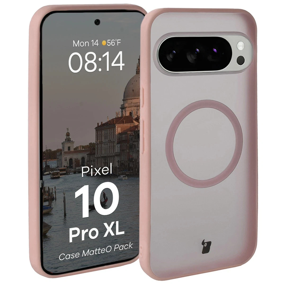 Kryt Bizon MatteO Magnetic Pack Google Pixel 10 Pro XL, smoky pink