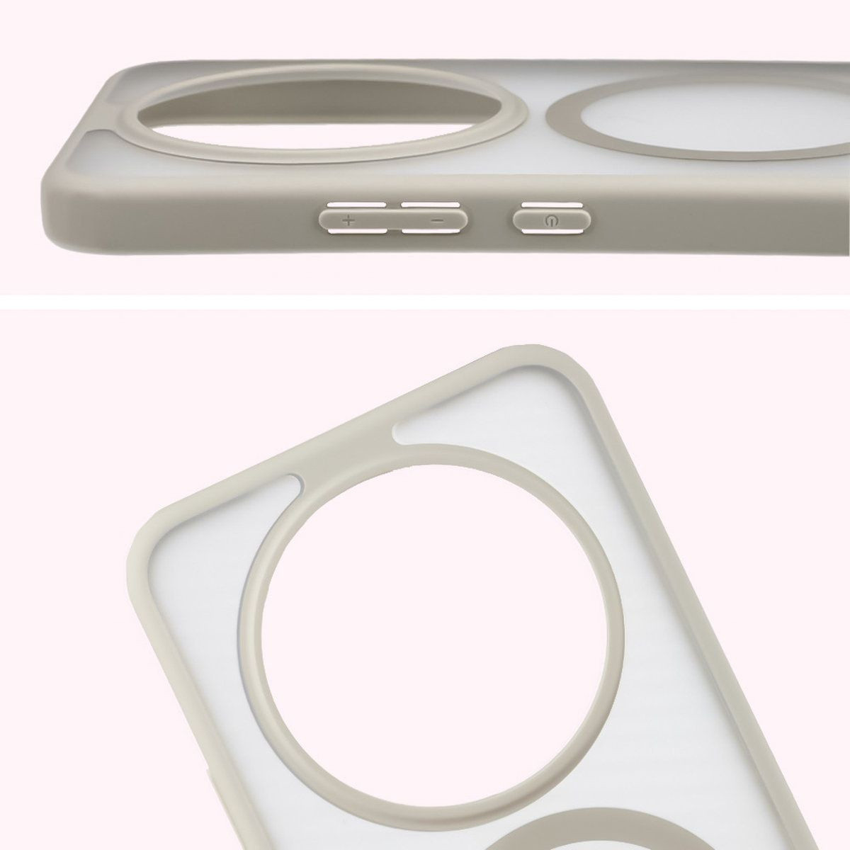 Kryt Bizon MatteO Magnetic Pack Honor Magic8 Lite, smoky beige