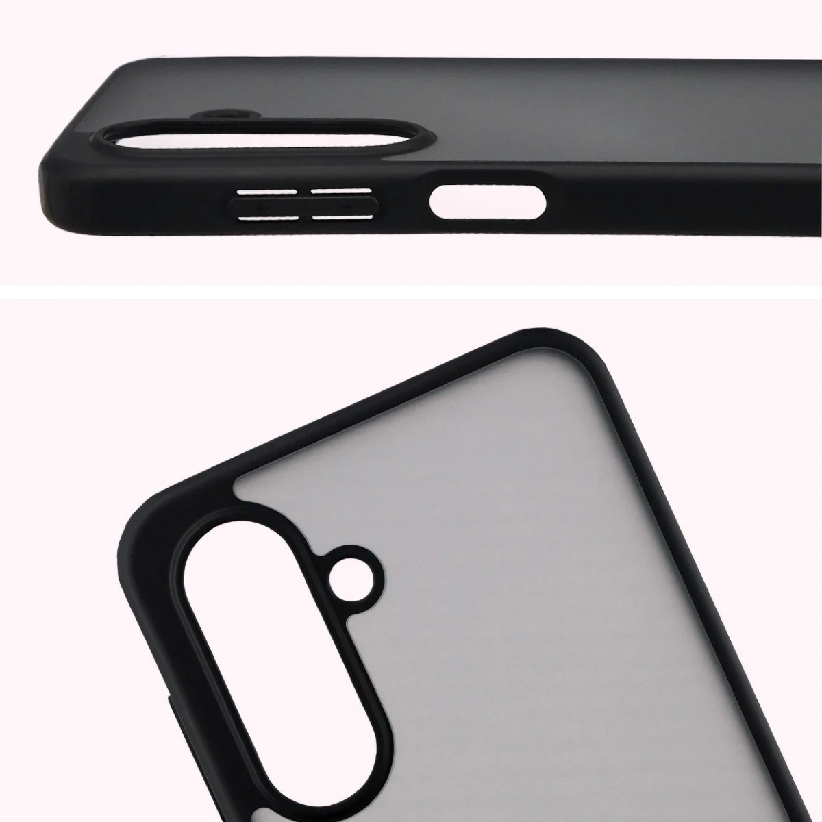 Kryt Bizon Angelo Pack Samsung Galaxy A17 5G, smoked with a black frame