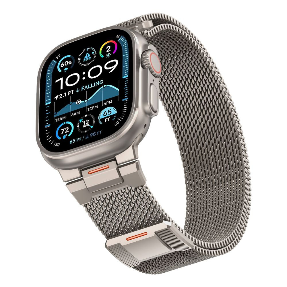 Tech-Protect Milano Vanguard Apple Watch 8 / 9 / 10 / 11 / SE / Ultra (44 / 45 / 46 / 49mm) Titanium