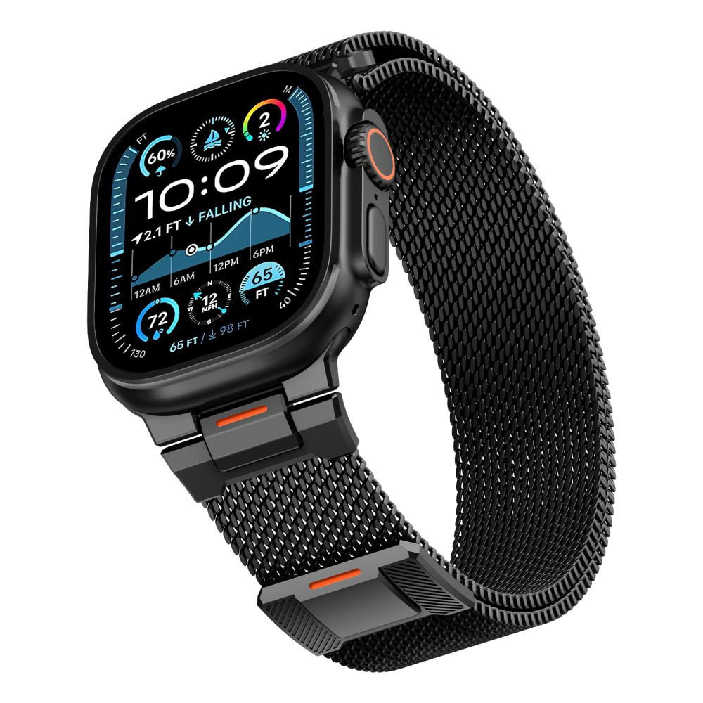 Tech-Protect Milano Vanguard Apple Watch 8 / 9 / 10 / 11 / SE / Ultra (44 / 45 / 46 / 49mm) Black