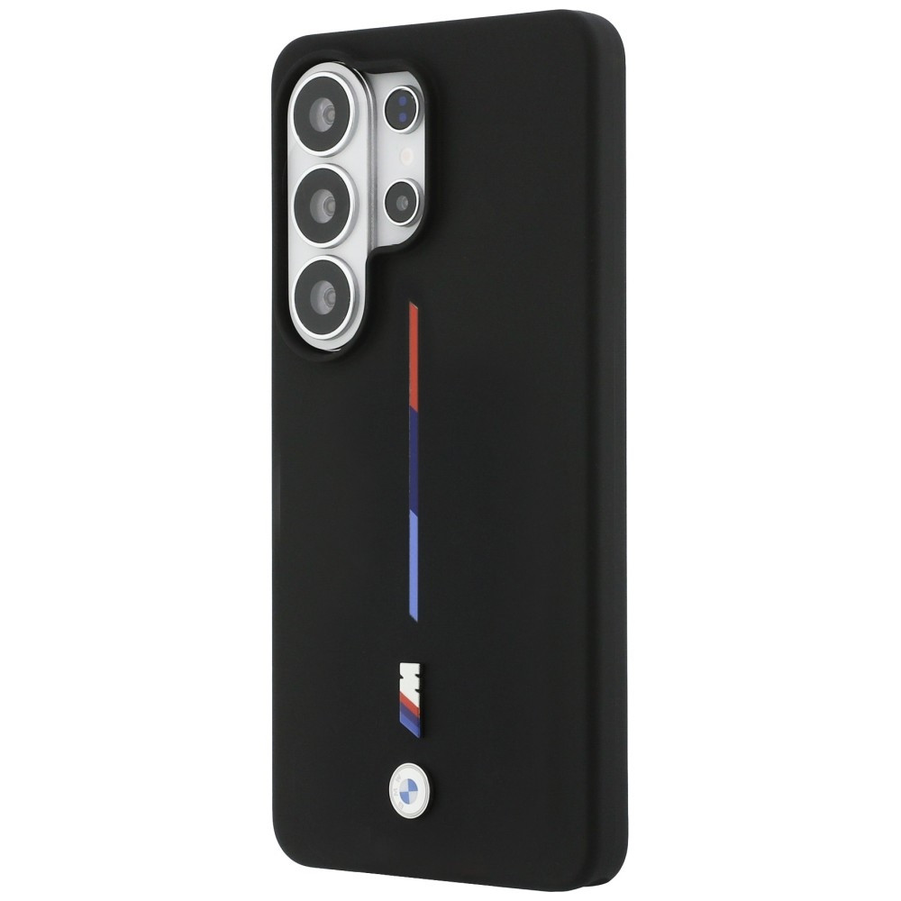 Kryt BMW M Silicone Tricolor Line MagSafe Samsung Galaxy S26 Ultra black