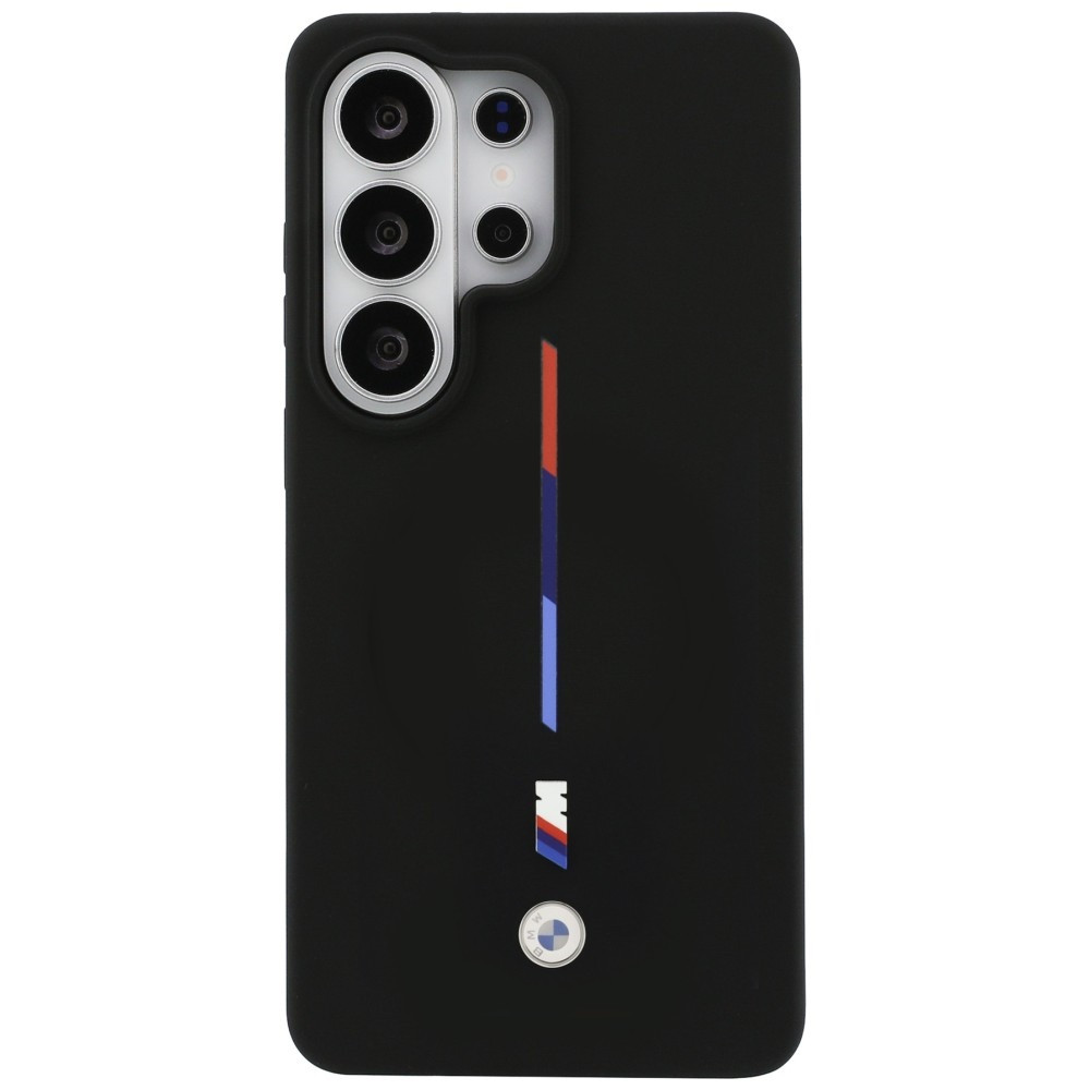 Kryt BMW M Silicone Tricolor Line MagSafe Samsung Galaxy S26 Ultra black