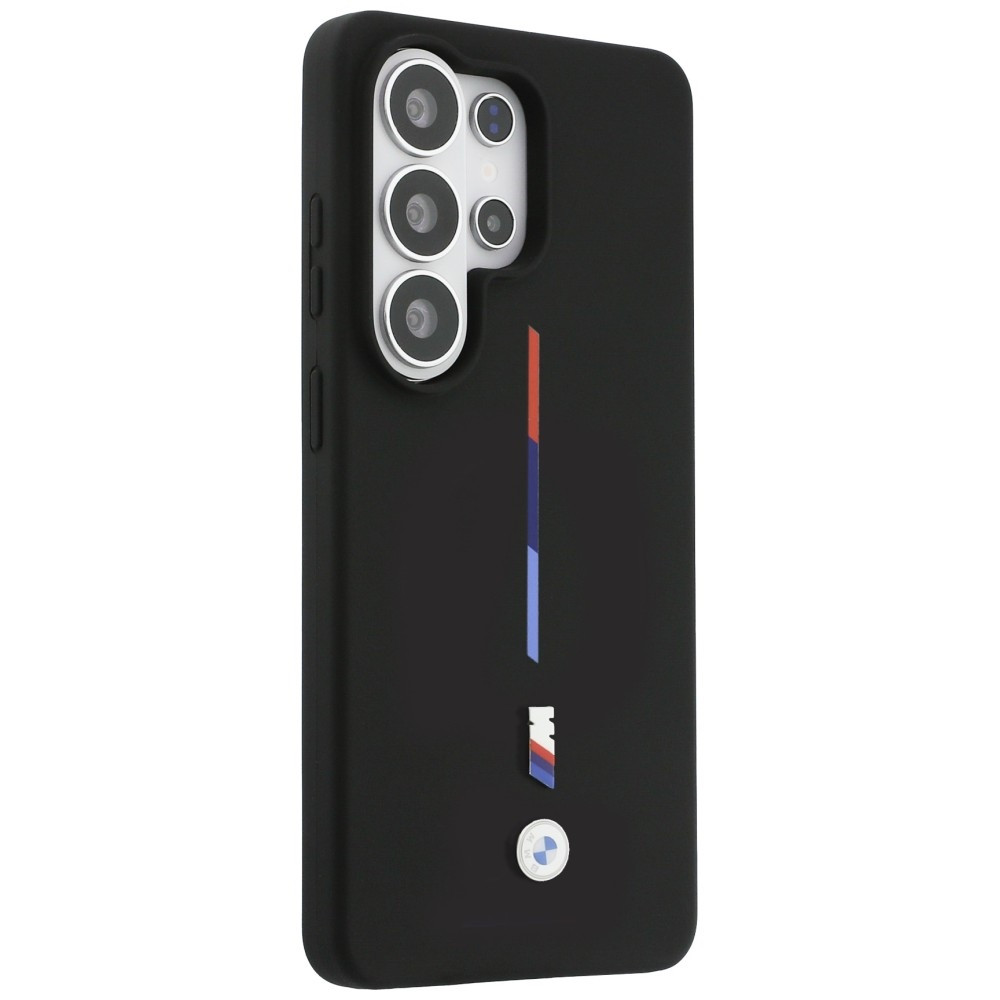 Kryt BMW M Silicone Tricolor Line MagSafe Samsung Galaxy S26 Ultra black