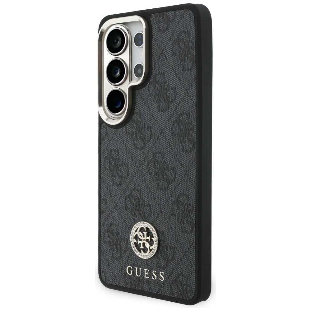 Kryt Guess 4G Big Rhinestone Triangle Strap MagSafe Samsung Galaxy S26 Ultra black