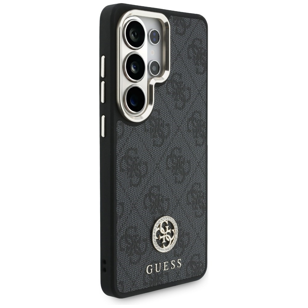 Kryt Guess 4G Big Rhinestone Triangle Strap MagSafe Samsung Galaxy S26 Ultra black