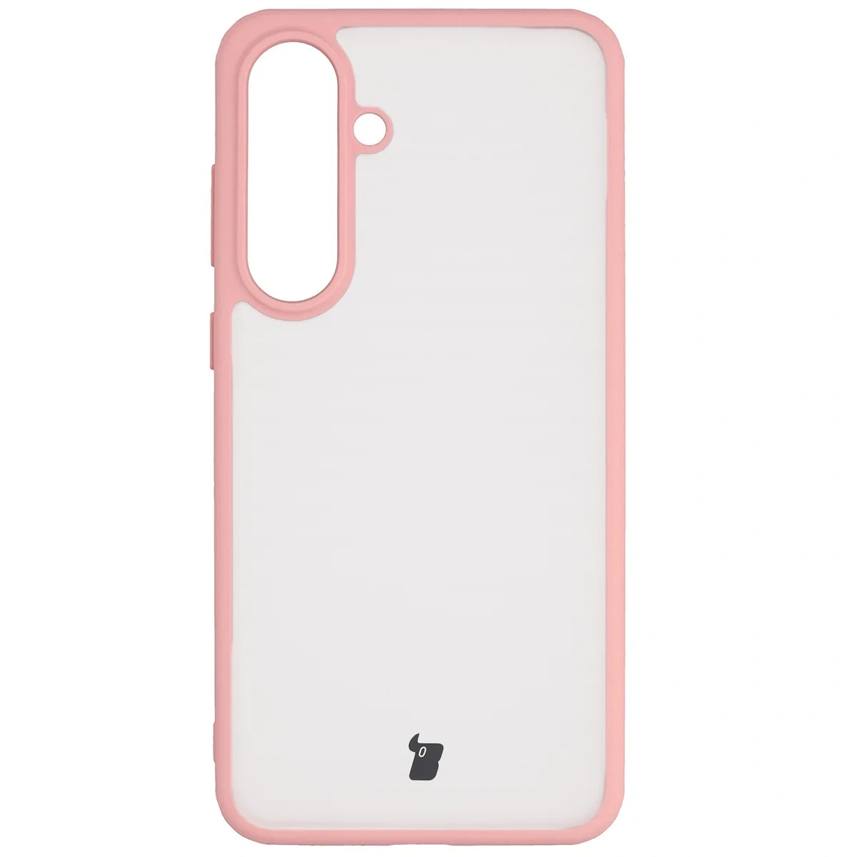 Kryt Bizon Angelo Pack Samsung Galaxy S25 FE, smoky with a light pink frame