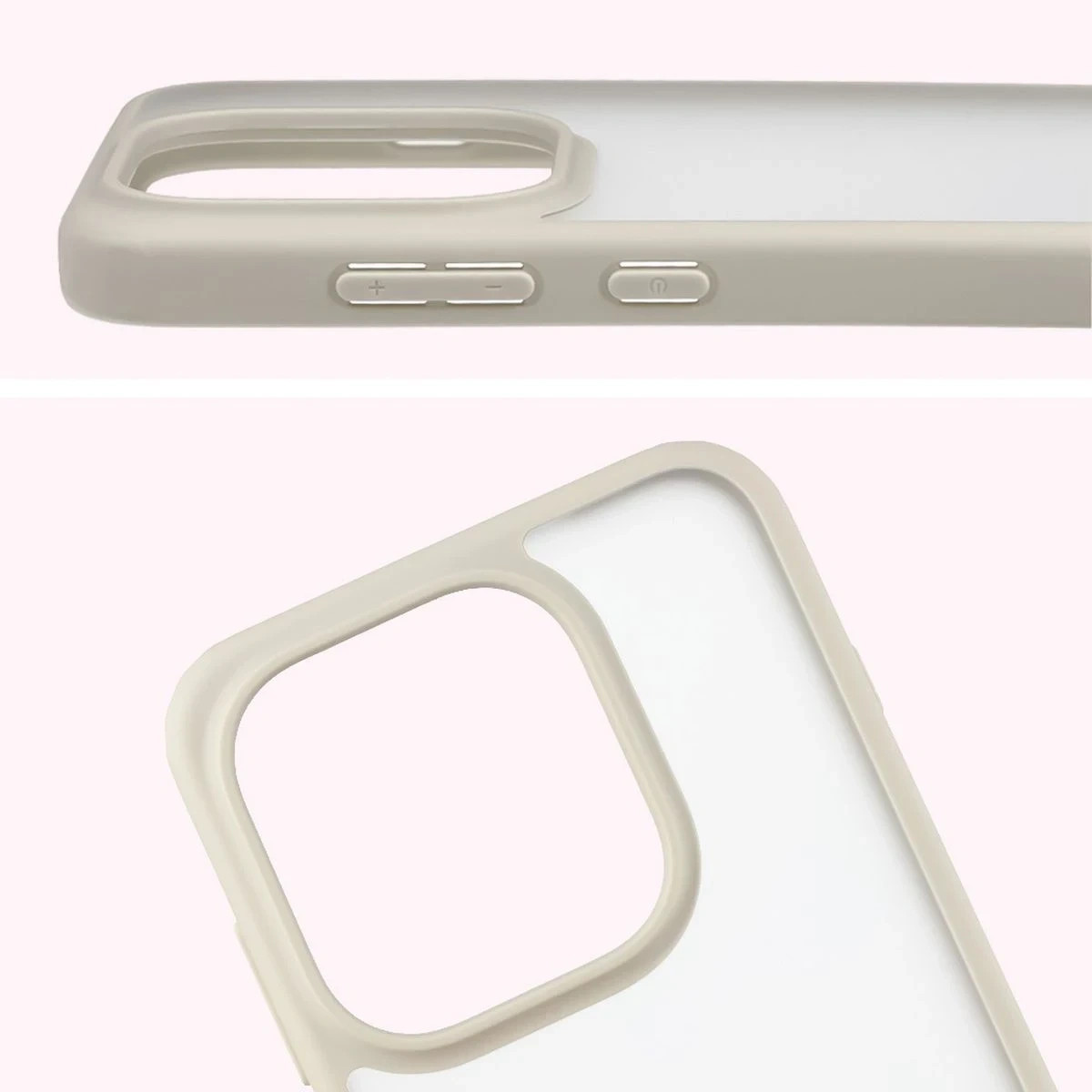 Kryt Bizon Angelo Pack Oppo Find X9, smoked with a beige frame