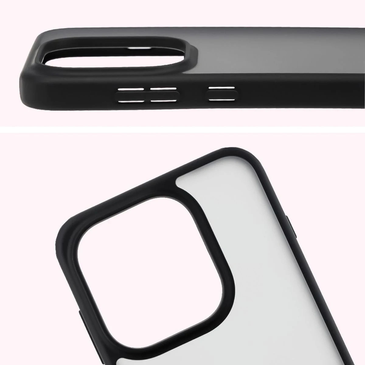 Kryt Bizon Angelo Pack Oppo Find X9, smoked with a black frame