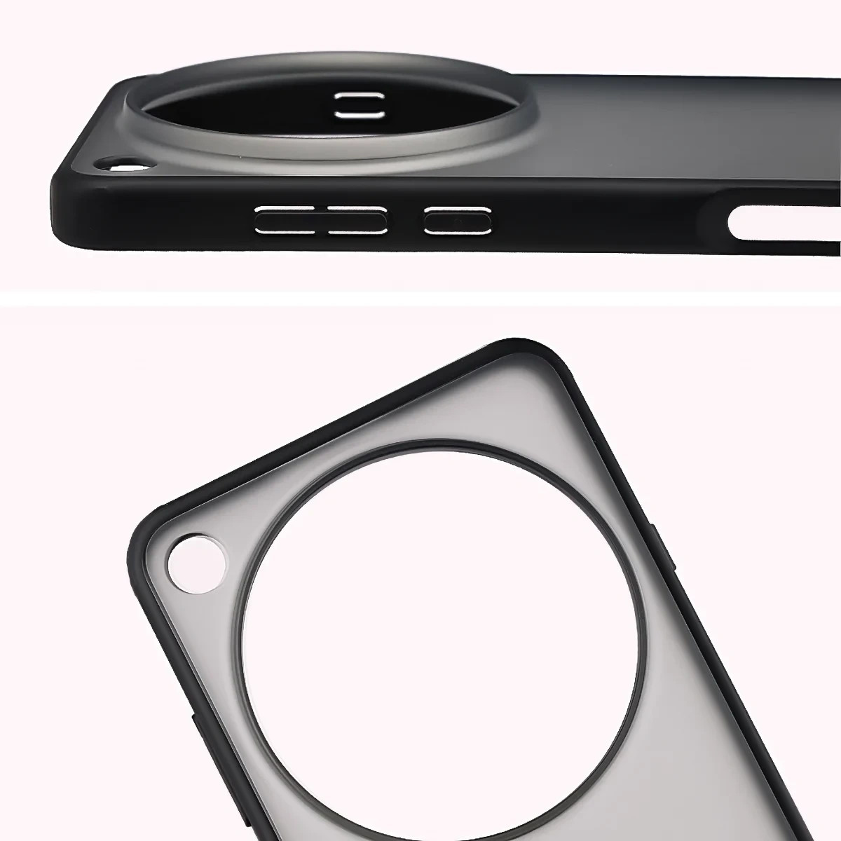 Kryt Bizon Case Angelo Oppo Find X9 Ultra, smoked with a black frame