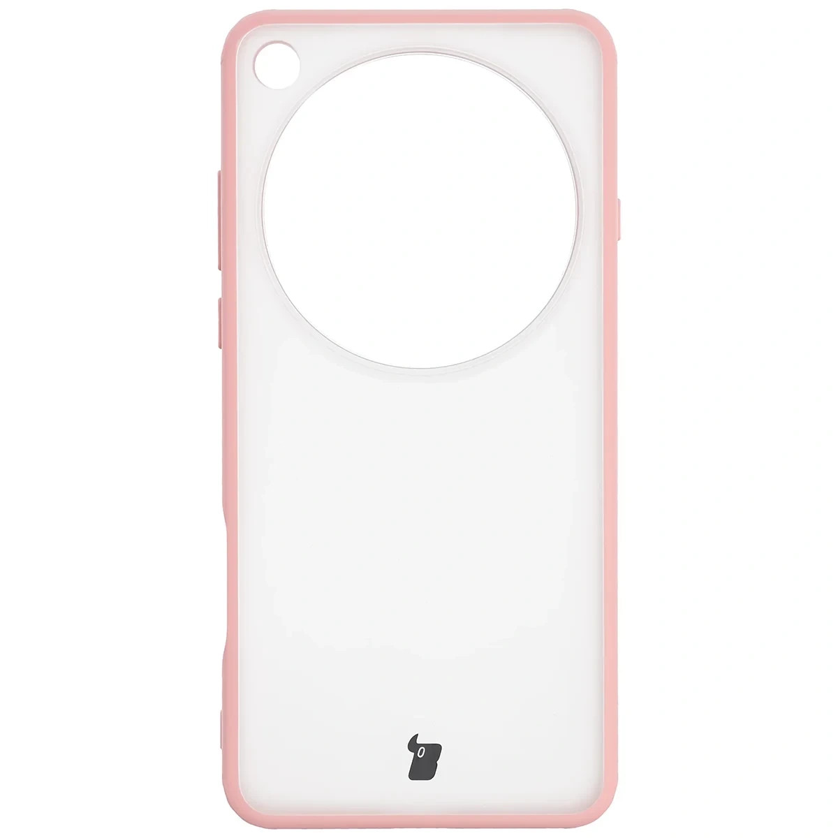 Kryt Bizon Case Angelo Oppo Find X9 Ultra, semi-transparent with a light pink frame
