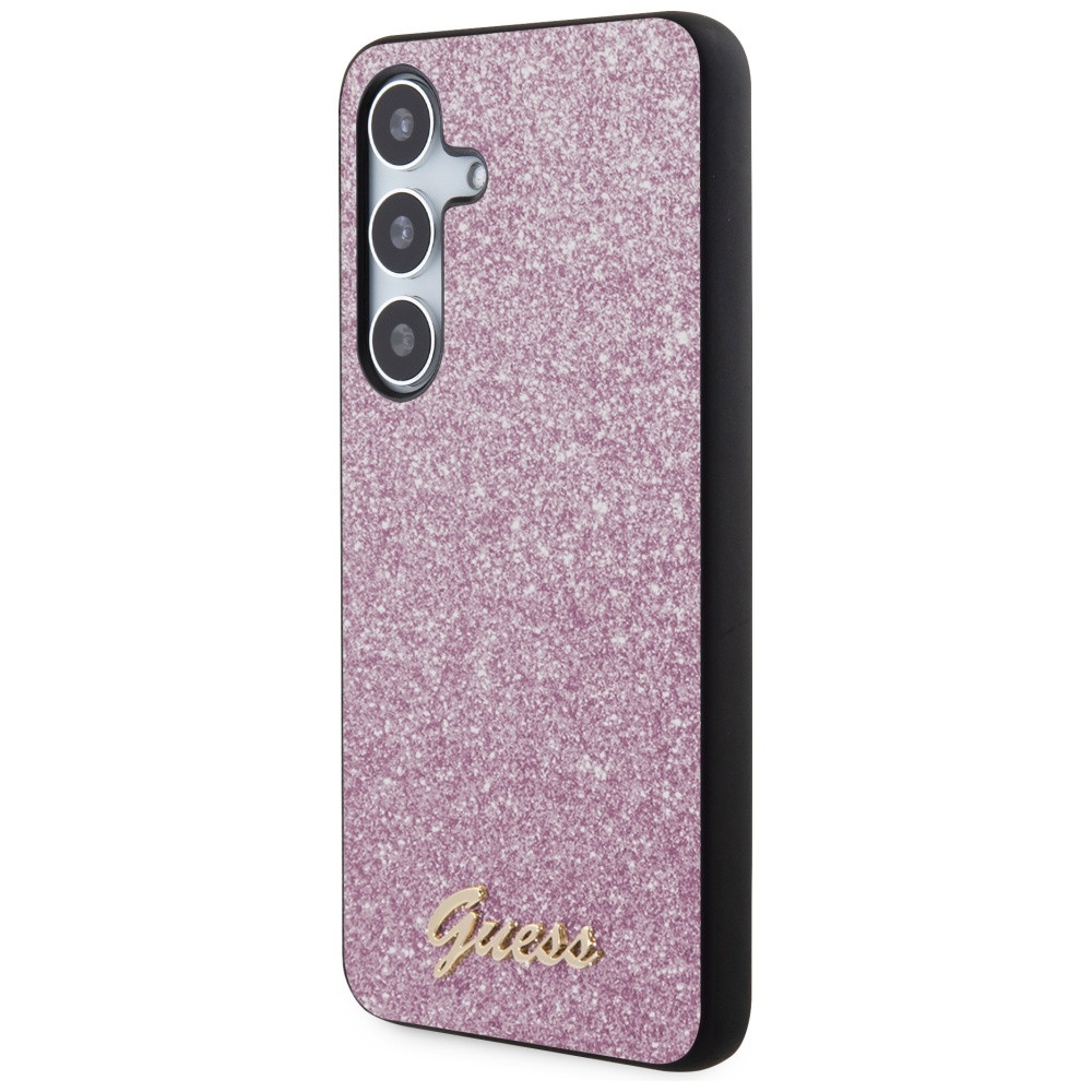 Kryt Guess GGUHCS24MHGGSHU Samsung Galaxy S24+ Plus hardcase Glitter Script purple