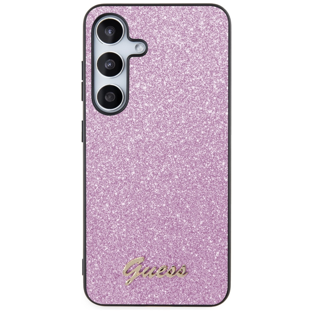 Kryt Guess GGUHCS24MHGGSHU Samsung Galaxy S24+ Plus hardcase Glitter Script purple