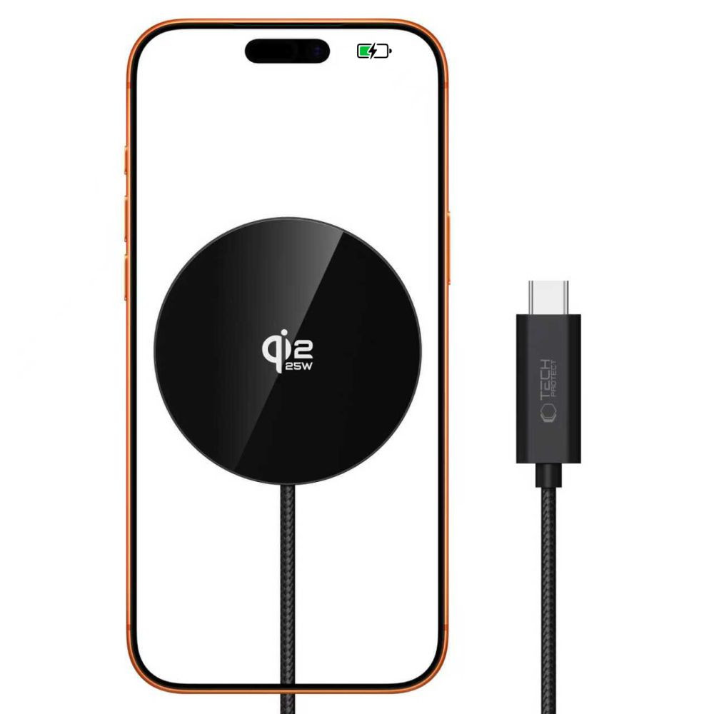 Bezdrátová nabíječka Tech-Protect A50 Magnetic MagSafe Wireless Charger 25W Qi2.2 Black