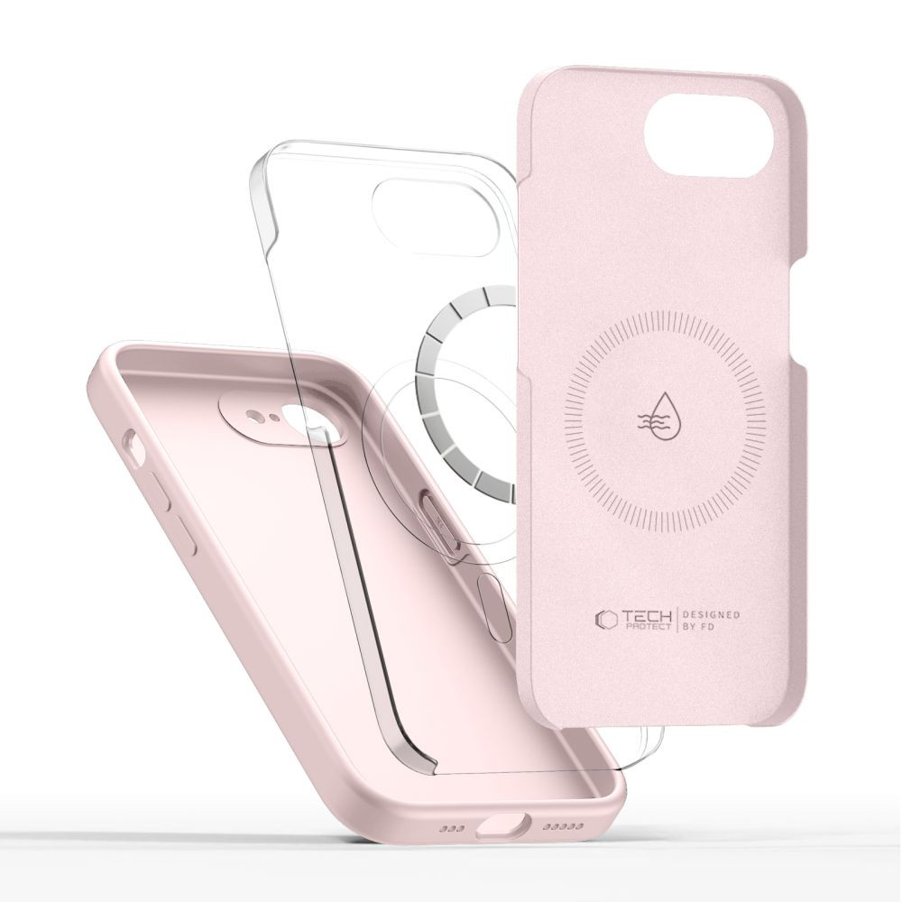 Kryt Tech-Protect Silicone MagSafe Apple iPhone 16e / 17e Pink Pearl