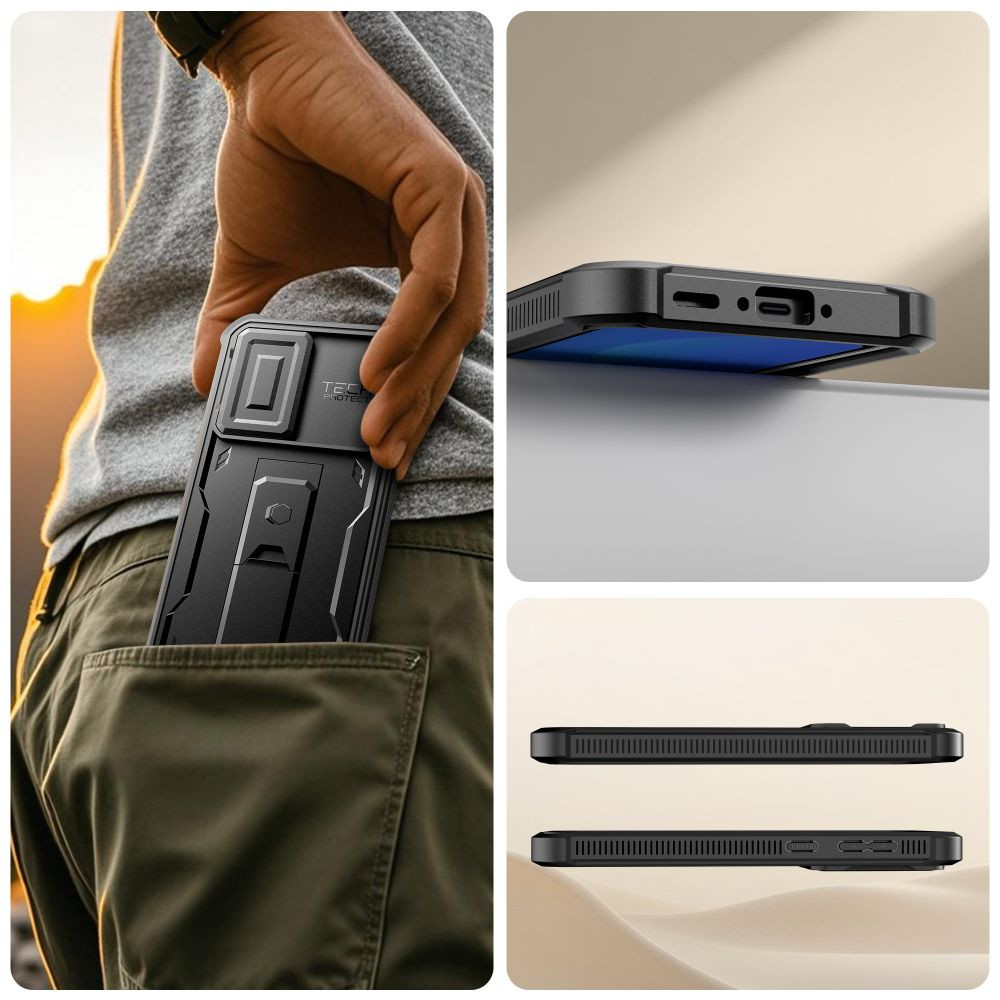 Kryt Tech-Protect Kevlar Cam+ Samsung Galaxy A36 / A37 5G Black [2 PACK]