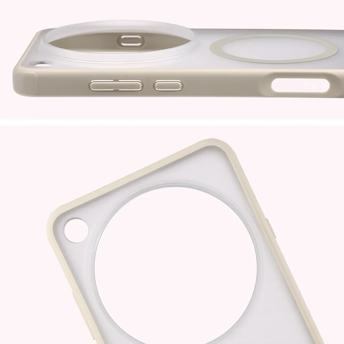 Kryt Bizon Case MatteO Magnetic Oppo Find X9 Ultra, smoky beige