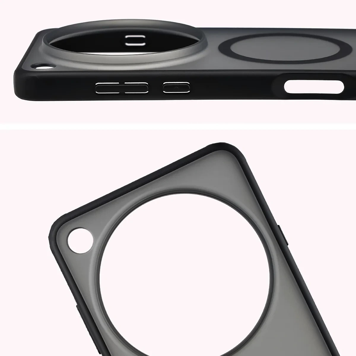 Kryt Bizon Case MatteO Magnetic Oppo Find X9 Ultra, smoky black