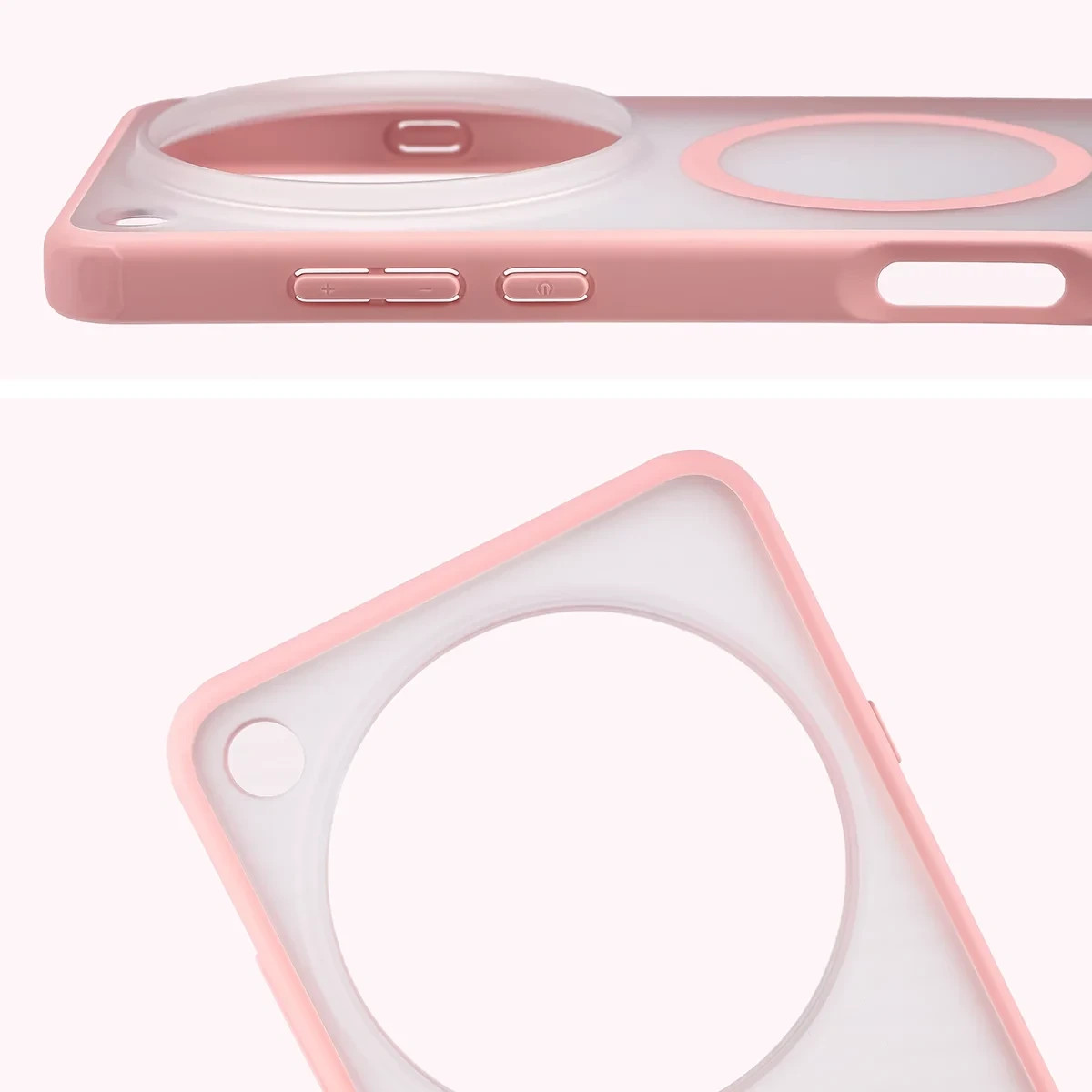 Kryt Bizon Case MatteO Magnetic Oppo Find X9 Ultra, smoky light pink
