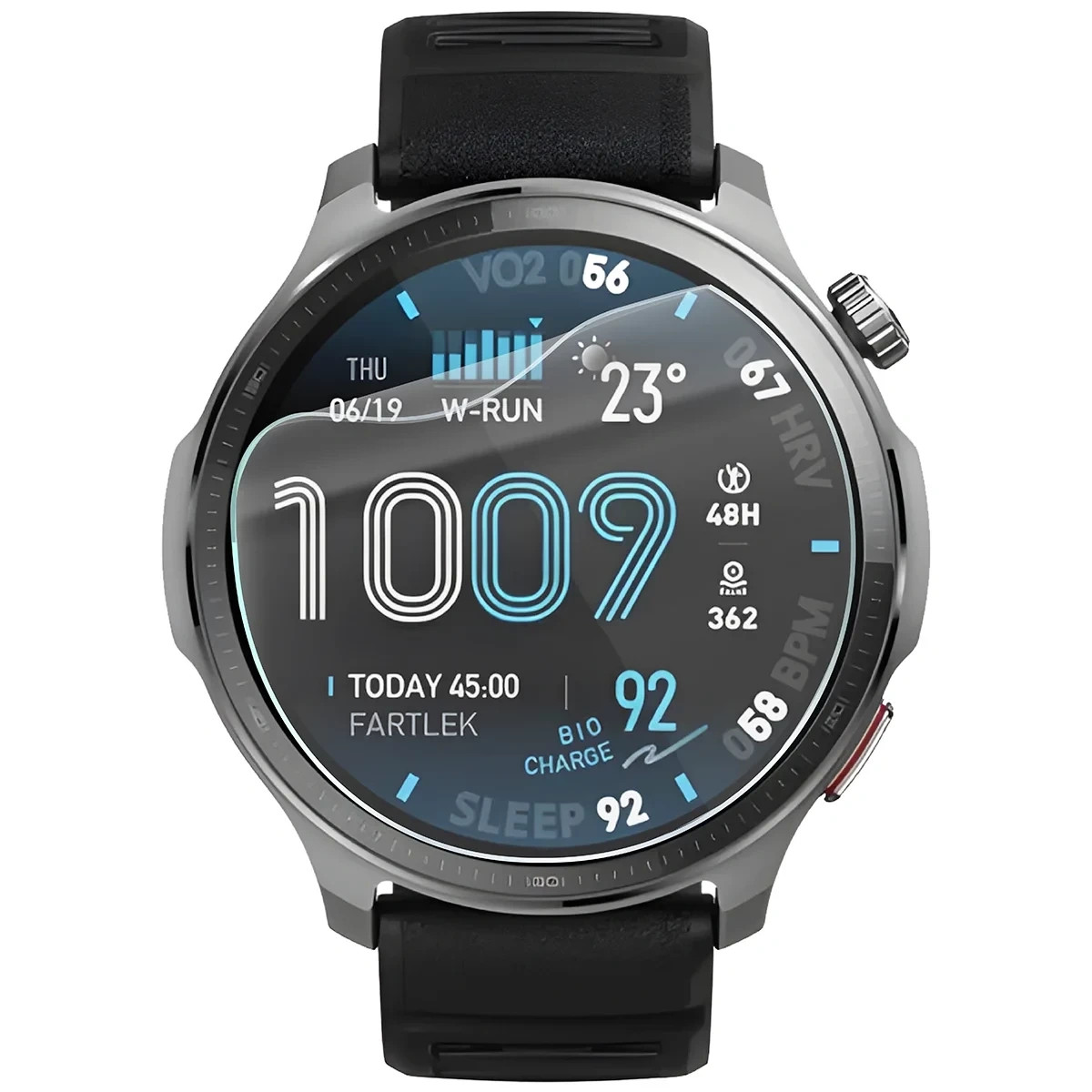 Ochranná fólie Bizon Watch Film HydroFlex Amazfit Balance 2 [3 PACK]