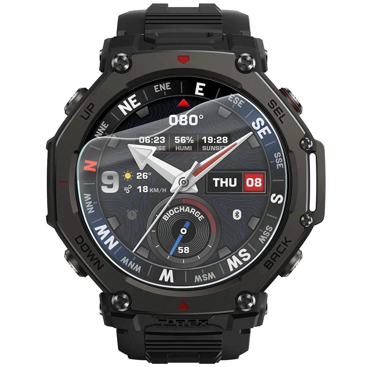 Kryt Bizon Watch Film HydroFlex Amazfit T-Rex 3 Pro 48 mm [3 PACK]