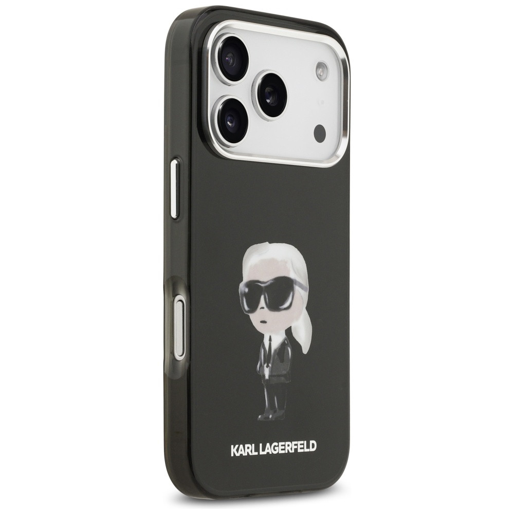Kryt Karl Lagerfeld IML Aquarelle Karl & Logo MagSafe Apple iPhone 17 Pro black