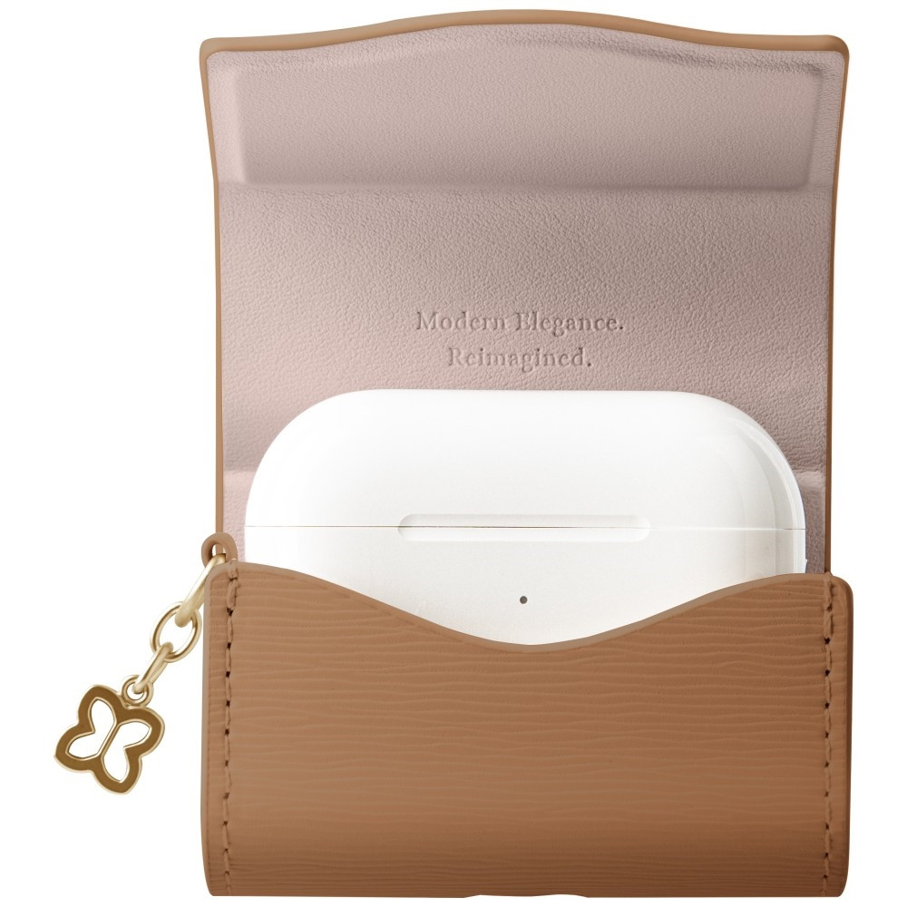 Knížkové pouzdro UNIQ Coehl Mirelle Wallet Apple AirPods Pro brown