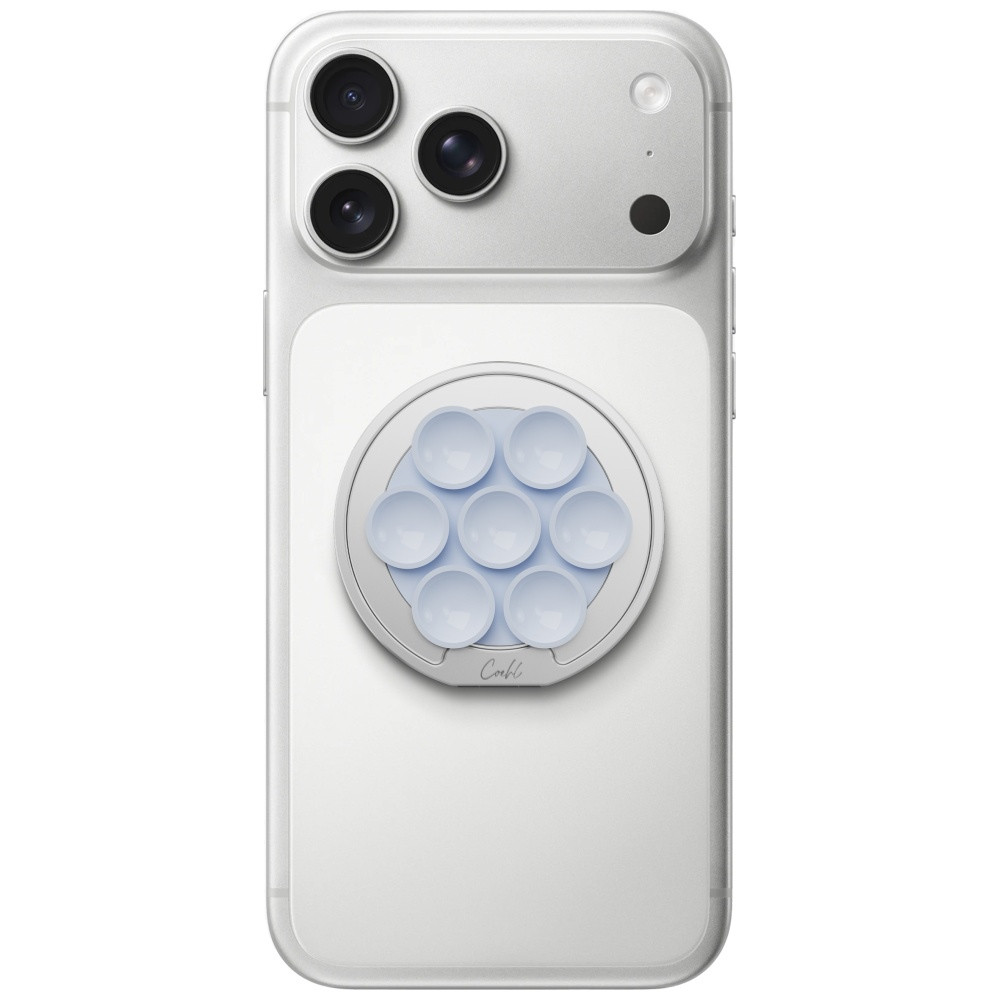 Kryt UNIQ Coehl Luna magnetic holder with a mirror and suction cup blue