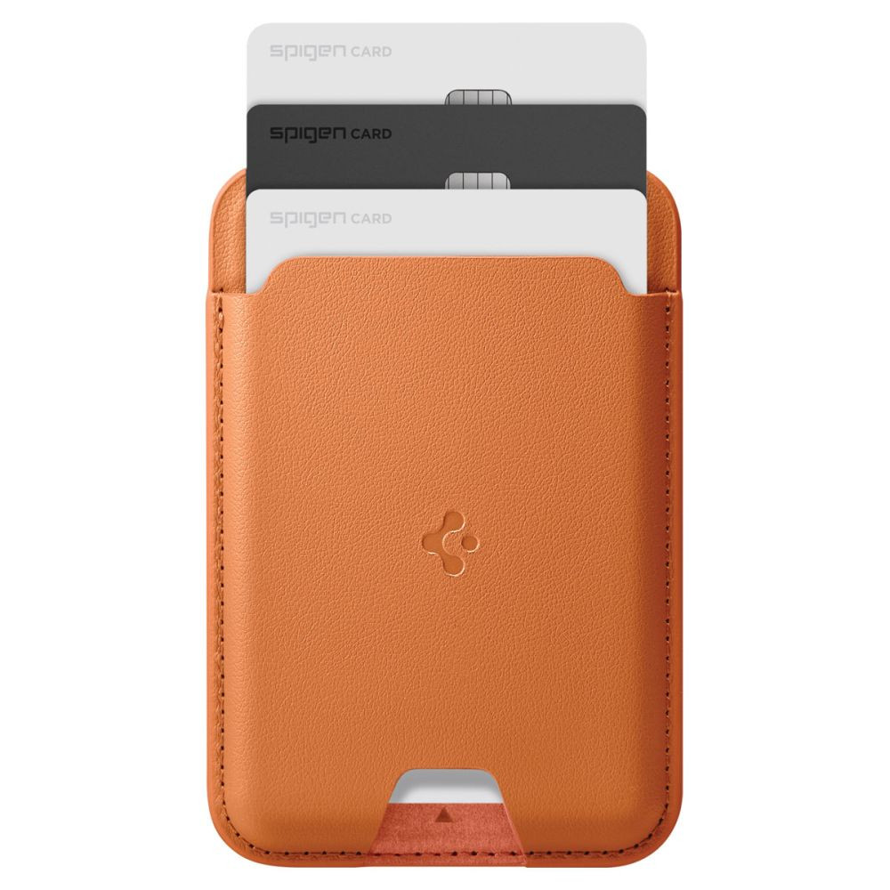 Kryt Spigen Valentinus MagSafe Universal Magnetic Card Holder Metallic Orange