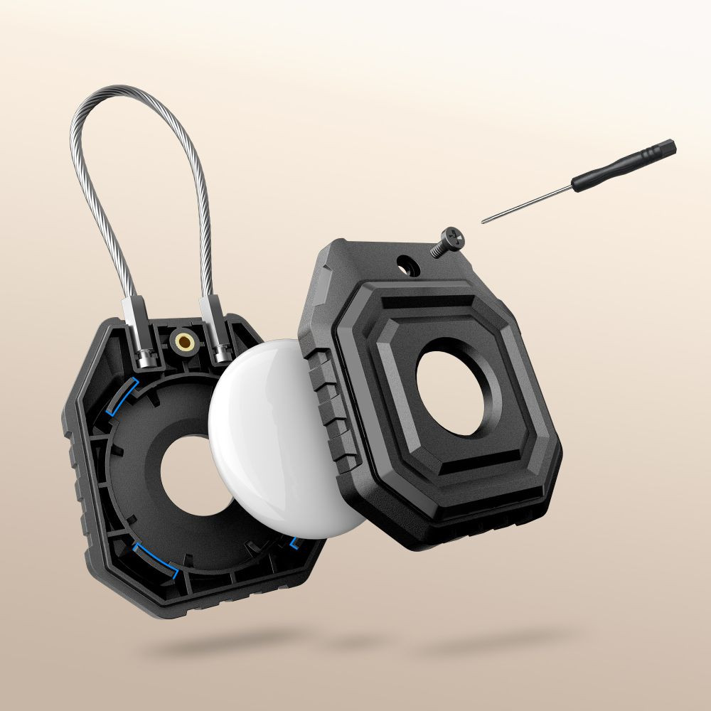 Kryt Tech-Protect Kevlar Seal Apple AirTag 1 / 2 Black