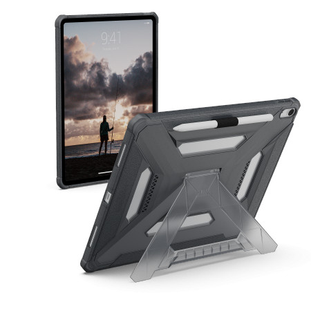 Kryt UAG Urban Armor Gear Scout+ with a stand and a holder for the Apple Pencil iPad Air 13" 2024 / 2025 / 2026 (ash)