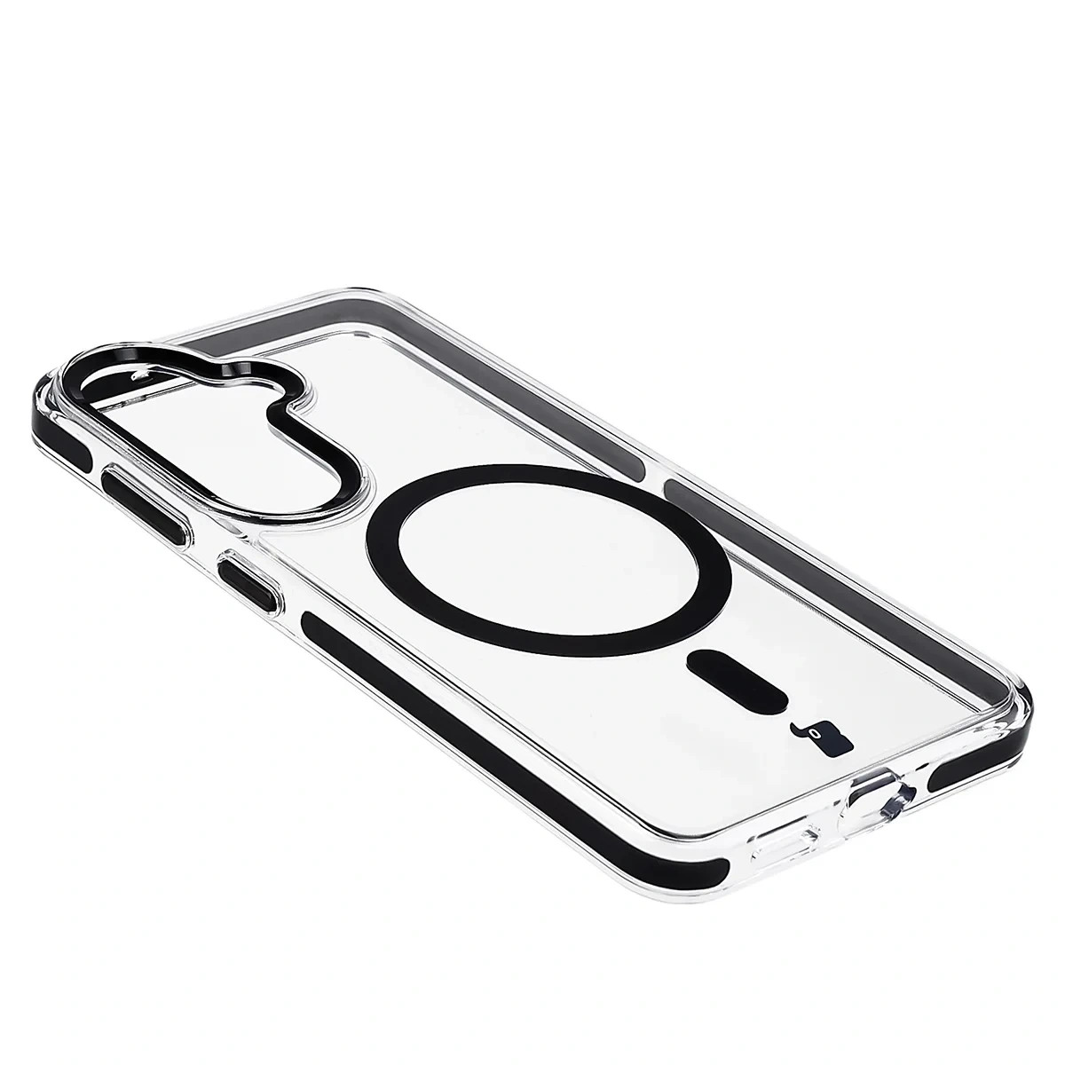 Kryt Bizon Case Marco Magnetic Samsung Galaxy S26, transparent with a black frame